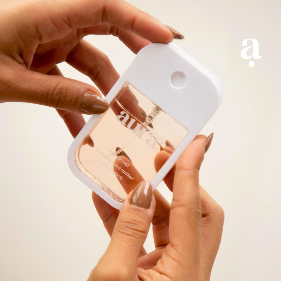 ¡EDICIÓN LIMITADA! PERFUME DE MANOS AURA CAKE + FUNDA COLOR CACAO GRATIS