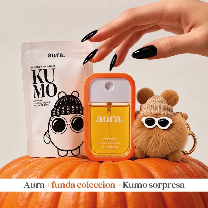 PACKS PUMPKIN BACK | AURA + FUNDA COLECCION NARANJA + KUMO SORPRESA🧡🎃
